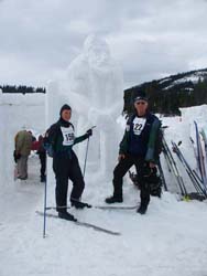 Buckwheat snow sculpture